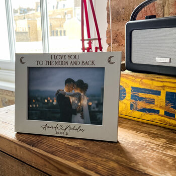 Couples Photo Frame Personalised Wedding Gift, 10 of 10