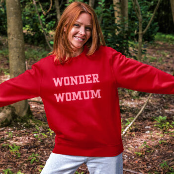 'Wonder Womum' Wonder Woman Mum Sweatshirt Jumper, 2 of 8