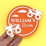 Monster Truck Personalised Kids Door Sign, thumbnail 1 of 5