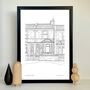 Personalised House Portrait Line Drawings, thumbnail 9 of 10