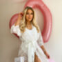 Personalised White Lace Bride Robes, thumbnail 1 of 4