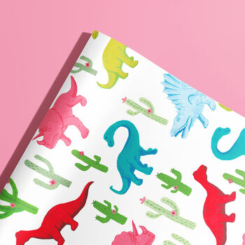Dinosaur Wrapping Paper Jurassic Gift Wrap, 2 of 4