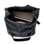 Vintage Style Black Roll Top Backpack For Laptop, thumbnail 6 of 10