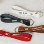 Any Date Personalised Large Leather Keyring, thumbnail 4 of 5