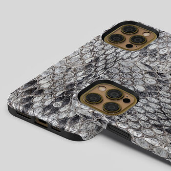 Grey Python Snakeskin Tough Case For iPhone, 4 of 4
