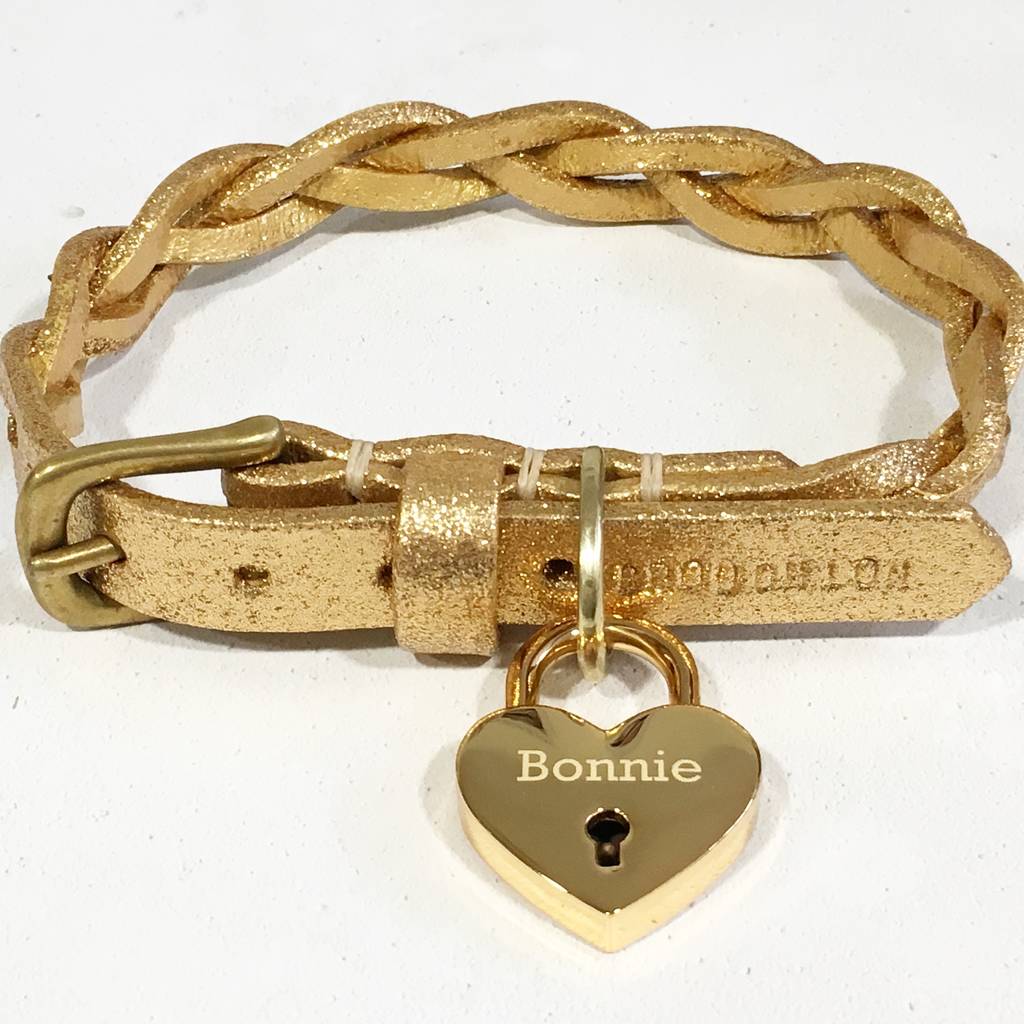 Plaited Leather Dog Collar Plaited Leather Dog Collar