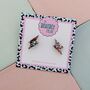 Glitter Lightning Bolt Stud Earrings *More Colours Available*, thumbnail 2 of 12