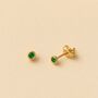 Emerald Solitaire Necklace, thumbnail 3 of 5