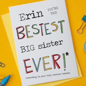 Big Brother Or Big Sister Card, 2 of 3
