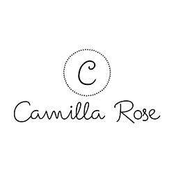 Camilla Rose Logo, black wording on white background