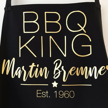 Personalised Barbecue King Apron, 12 of 12