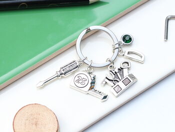 Diy | Builder Personalised Keyring Gift For Diy Fan, 6 of 9