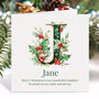 Personalised Initial Christmas Card – Any Letter, thumbnail 4 of 8