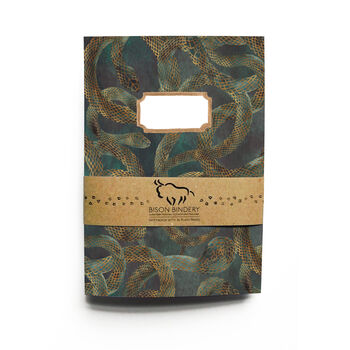 Serpens Snake Print Plain Notebook, 3 of 4