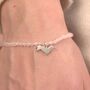 Dachshund Silhouette Crystal Bracelet Personalised, thumbnail 1 of 5