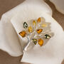 Sterling Silver Amber Tree Of Life Brooch, thumbnail 2 of 10