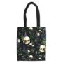Gothic Skull Print Tote Bag – Spooky Shopper, thumbnail 2 of 3