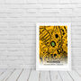 Wolves Fc Football Gift Molineux Stadium Art Map A3 Print Wolverhampton Wanderers, thumbnail 3 of 4