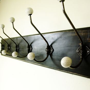 Traditional Painted Wooden Coat Rack, 3 of 6