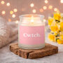 No Place Like Wales Cwtch Large Scented Clear Candle Box, thumbnail 1 of 2
