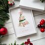 Personalised Pink Christmas Tree Card, thumbnail 3 of 4