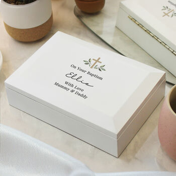 Personalised Christening Keepsake Box, 3 of 3
