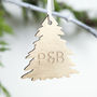 Personalised Gold Couples Christmas Tree Bauble, thumbnail 1 of 2