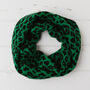 Lambswool Leopard Knitted Cowl, thumbnail 5 of 12