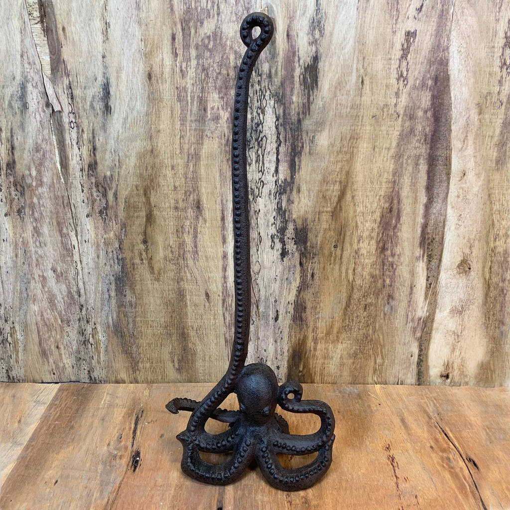 Cast Iron Octopus Loo Roll Holder, 1 of 4