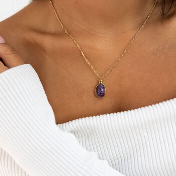 Amethyst Pendant Necklace, 2 of 3