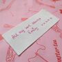 Second Anniversary Personalised Handwriting Embroidery Gift Ready To Frame, thumbnail 4 of 7