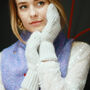 Diagonal Chevron Zig Zag Stitch Mittens, thumbnail 5 of 8