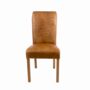 Leather And Tweed Country Baby Rollback Dining Chair, thumbnail 2 of 4