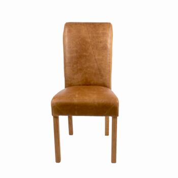 Leather And Tweed Country Baby Rollback Dining Chair, 2 of 4