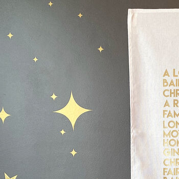 Twinkle Star Christmas Door/Wall Stickers, 5 of 6