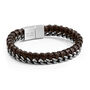Personalised Woven Leather And Stainless Steel Bracelet, thumbnail 10 of 10