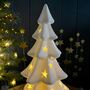 Large White Porcelain Christmas Tree With Lights, thumbnail 2 of 5