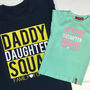 Personalised Daddy And Daughter Squad T Shirt Set, thumbnail 3 of 8