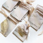 Minimal Beige And Gold Reusable Advent Calendar Pouches, thumbnail 1 of 7