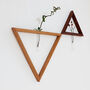 Wooden Triangle Frame With Tube, thumbnail 1 of 7