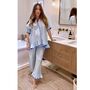 The Bonnie Ruffle Sleep Set Sky Gingham, thumbnail 3 of 6