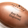 Personalised Vintage Full Cowhide Leather Rugby Ball, thumbnail 7 of 7