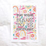 'You Were Made To Be Awesome' Illustrated Print, thumbnail 4 of 4