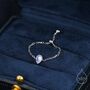 Sterling Silver Droplet Moonstone Soft Ring, thumbnail 1 of 10