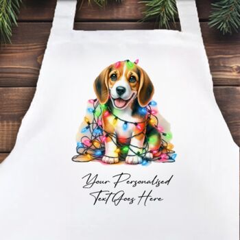 Personalised Beagle In Christmas Lights, 8 of 9