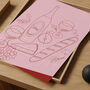 Cheese And Wine Line Art Print, thumbnail 2 of 2