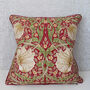 Red Claret Pimpernel William Morris 18' Cushion Cover, thumbnail 1 of 6