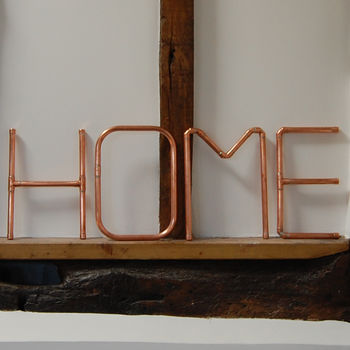 Copper Pipe Home Wall Letters, 2 of 4