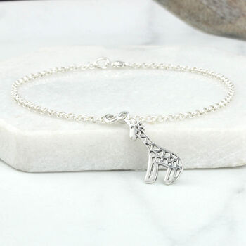 Sterling Silver Giraffe Bracelet, 6 of 12