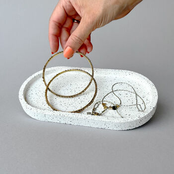 A Decorative Tray In Textured Stone Effect Finish, 4 of 4